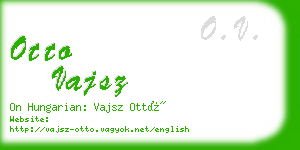 otto vajsz business card